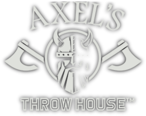 Axel's Throw House white logo