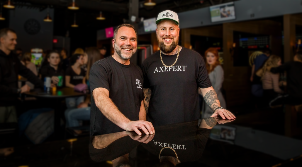 Owners of Axel's Throw House, Chuck and Rick